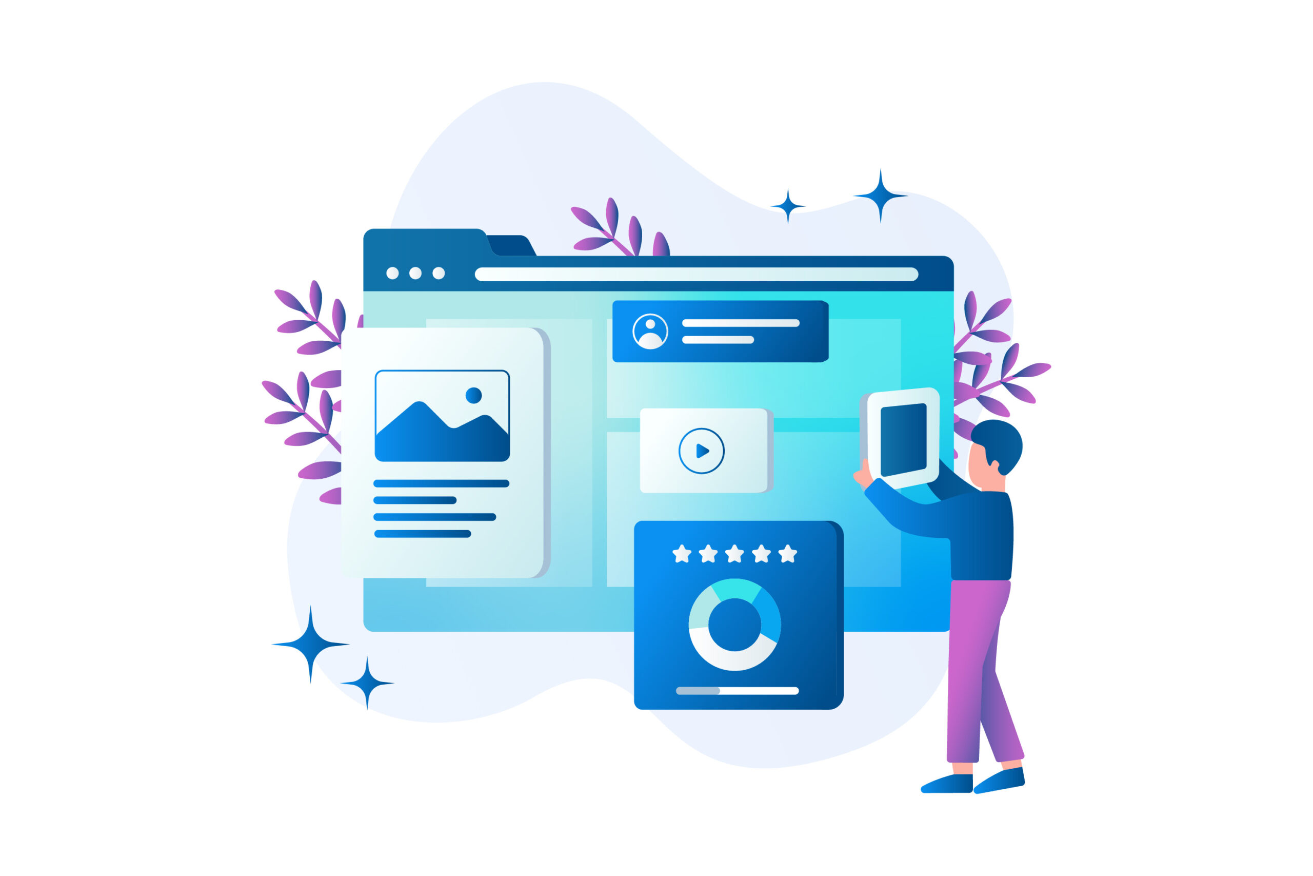 Process of building a website for a local funeral home